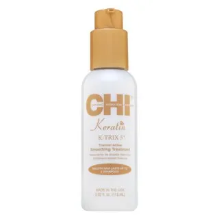CHI Keratin K-Trix 5 Thermal Active Smoothing Treatment vyhladzujúce stylingové mlieko pre hrubé a nepoddajné vlasy 116 ml