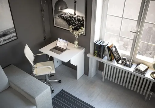 Szynaka Písací stôl so sklápacou doskou BINGO | biela