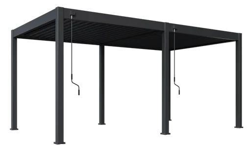 ArtRoja Bioklimatická hliníková pergola INTRO NEO voľne stojaca | antracit 5,3 x 3 m