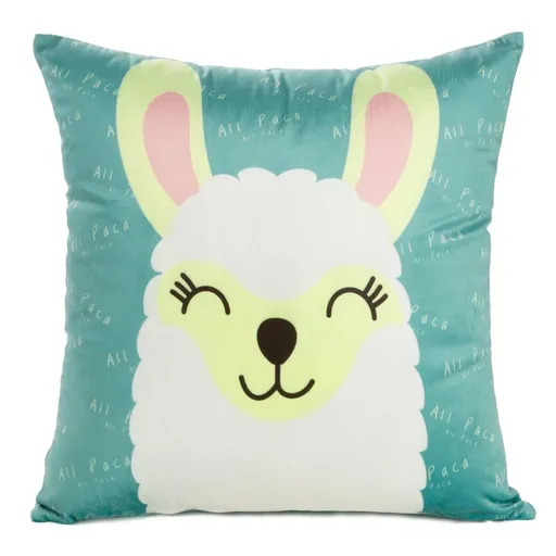 ArtFir Obliečka na vankúš KIDS 2B | tyrkysová/biela 45 x 45 cm