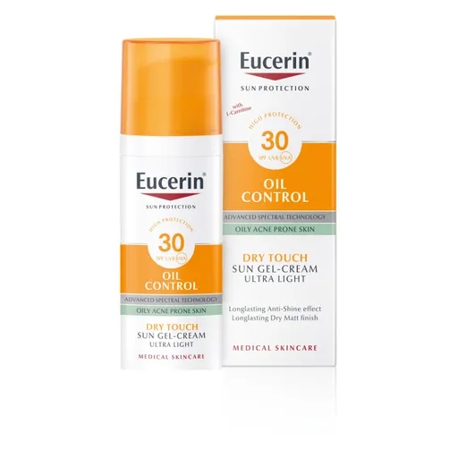 EUCERIN Sun Oil Control Opaľovací krémový gél na tvár SPF 30 50 ml