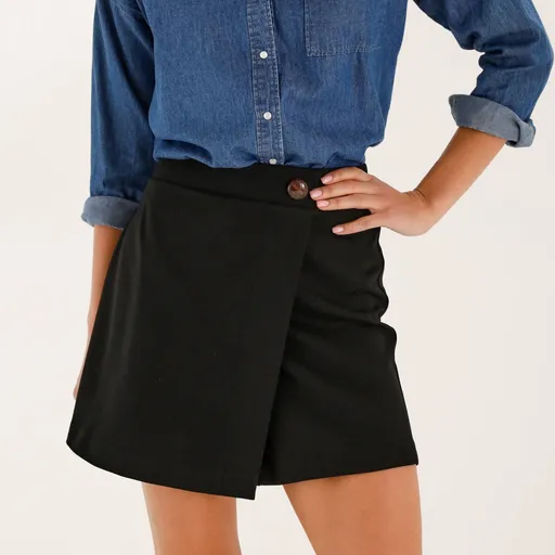 Sukňové šortky z úpletu Milano