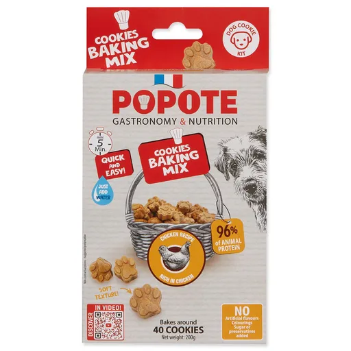 Popote Zmes na pečenie kuracie pre psov 200 g