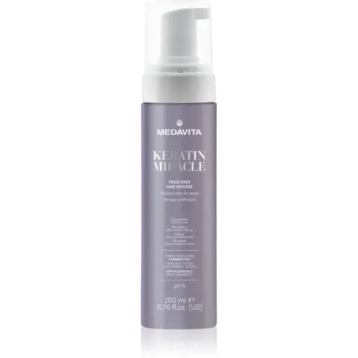 Medavita Keratin Miracle Frizz Over Hair Mousse stylingová pena na vlasy 200 ml