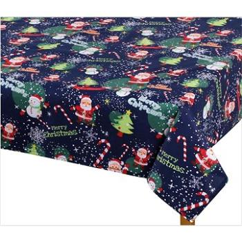 Bellatex Obrus VIANOCE – 100 × 100 cm – vianočný motív modrý (6496)
