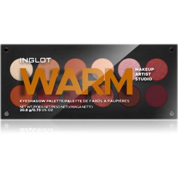 Inglot Makeup Artist Studio Palette paletka očných tieňov odtieň WARM 18,7 g