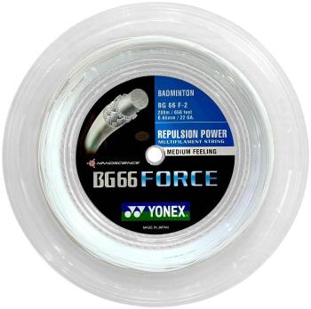 Tollasütő húr Yonex BG 66 FORCE, 0,65 mm, 200 m, WHITE