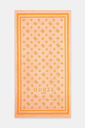 Bavlnený uterák Guess oranžová farba, E5GZ08 SG00P