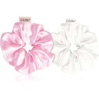 GLOV Satin Scrunchies S gumičky do vlasov Beige/Pink 2 ks