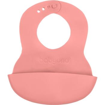 BabyOno Be Active Soft Bib podbradníček Pink 6 m+ 1 ks