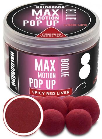 Haldorádo plávajúce boilies pop-up max motion 50 g 16+20 mm - pikantná červená pečeň