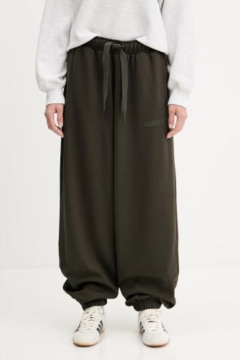 Bavlnené tepláky adidas Originals Essentials zelená farba, jednofarebné, JW0988