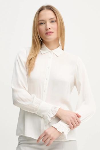 Košeľa ZADIG&VOLTAIRE dámska, béžová farba, regular, s klasickým golierom, WWSH02226