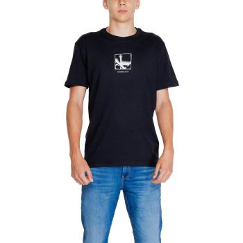 Calvin Klein Jeans  GRID BOX TEE J30J325687  Polokošele s dlhým rukávom Čierna