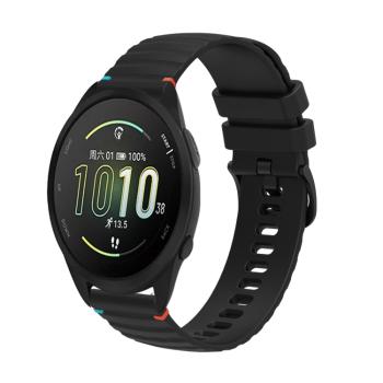 WAVY Silikónový remienok pre Garmin Forerunner 165 čierny