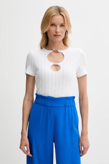 Tričko Guess VALERIA dámske, biela farba, W5YP09 KCXS1