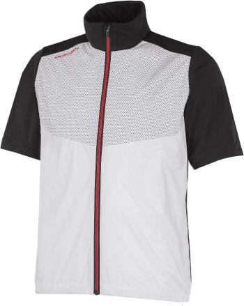 Galvin Green Livingston Windproof And Water Repellent Short Sleeve White/Black/Red XL Nepremokavá bunda