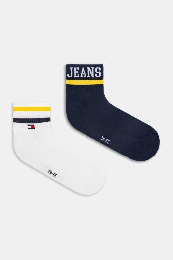 Ponožky Tommy Jeans 2-pak tmavomodrá farba, 701236467