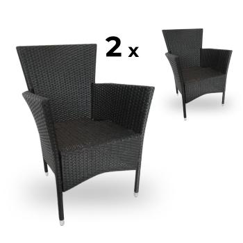 Elvisia Záhradné kreslá VERDE | 2 kusy