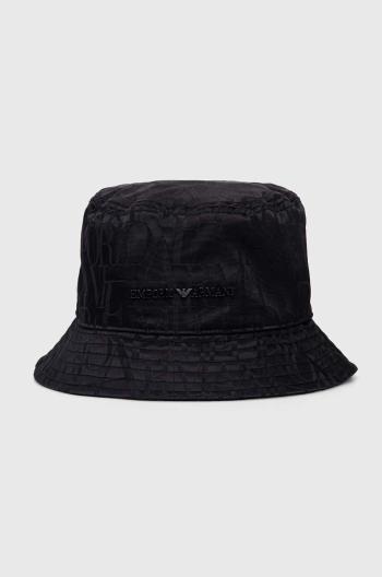 Klobúk Emporio Armani čierna farba