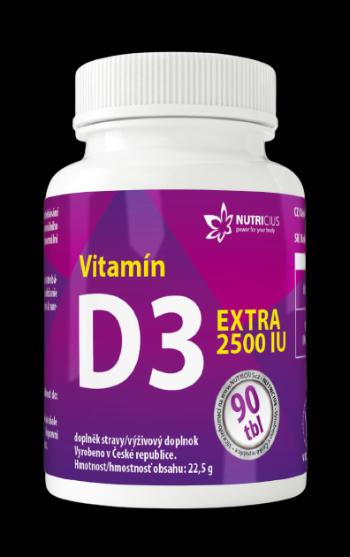 NUTRICIUS Vitamín D3 Extra 2500 IU 90 tabliet