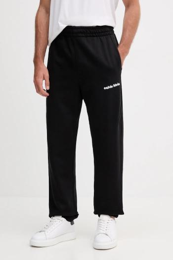 Tepláky Calvin Klein Jeans čierna farba, s potlačou, LV04RC294G