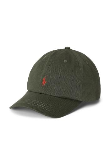 Bavlnená šiltovka Polo Ralph Lauren zelená farba, 322785653073