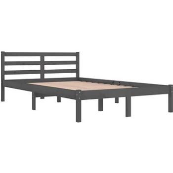 Shumee váľanda masívne borovicové drevo 120×200 cm sivá, 810427