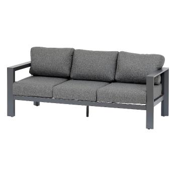 DEOKORK Hliníková 3-miestna lavica VANCOUVER (sivá)