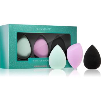 BrushArt Make-up Sponge Set hubka na make-up AQUAMARINE GREEN