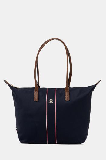 Kabelka Tommy Hilfiger tmavomodrá farba, AW0AW17706