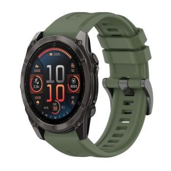 SILICONE Vymeniteľný remienok pre Garmin Fenix 8 51mm tmavozelený