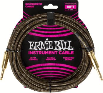 Ernie Ball Braided Instrument Cable Straight/Straight 5,5 m Rovný - Rovný Nástrojový kábel