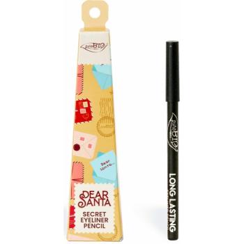 puroBIO Cosmetics Dear Santa Eyeliner Pencil ceruzka na oči v darčekovom balení odtieň 01L 1.1 g