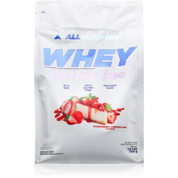 Allnutrition Whey Lactose Free srvátkový proteín bez laktózy príchuť Strawberry Cheesecake 700 g