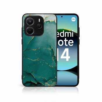 MY ART Ochranný kryt pre Xiaomi Redmi Note 14 GREEN MARBLE (145)