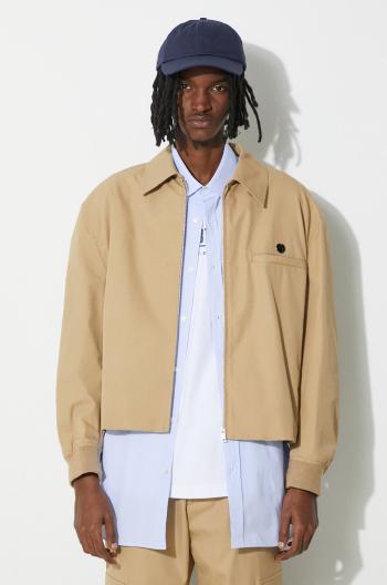 Bunda AMBUSH Sponge Mix Jacket pánska, béžová farba, prechodná, BMEM001S24FAB
