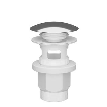 Umývadlová výpust 5/4 Plast Brno click/clack chróm plast EUVCP01