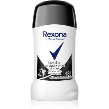 Rexona Invisible on Black + White Clothes Antiperspirant tuhý antiperspitant 48h 40 ml