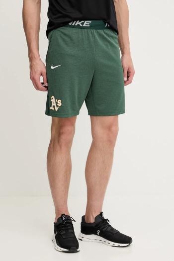 Tréningové šortky Nike Oakland Athletics zelená farba, 015E-11E6-FZ-HVB