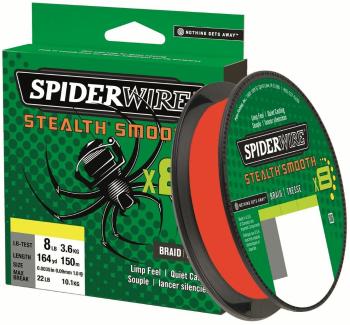 Spiderwire splietaná šnúra stealth smooth 8 červená 150 m - 0,07 mm 6 kg