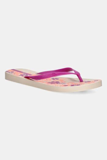 Šľapky Ipanema CLASSIC HAPP fialová farba, na plochom podpätku, 83582-AW923