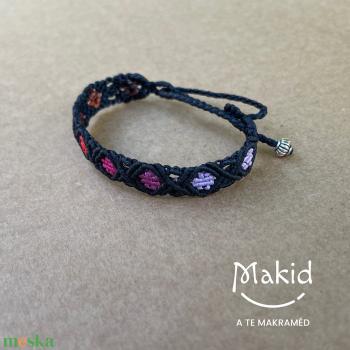 Calypso fekete makramé karkötő