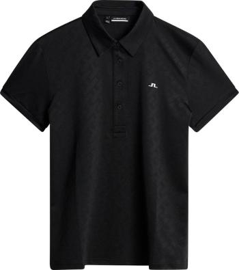 J.Lindeberg Alaya Jacquard Black XL Polo košeľa