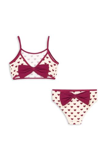 Dvojdielne detské plavky Konges Sløjd BOWIE BIKINI béžová farba, KS103339