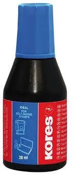 Farba pečiatková Kores modrá 28ml