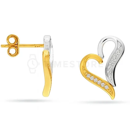 Puzetové náušnice, srdiečka TS-EA-0254 - 30 dní na vrátenie tovaru, Garancia originality