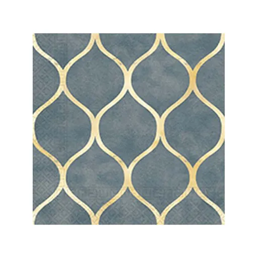 PROCOS OBRÚSKY ZLATÝ VZOR 3-VRSTVOVÉ 33X33CM