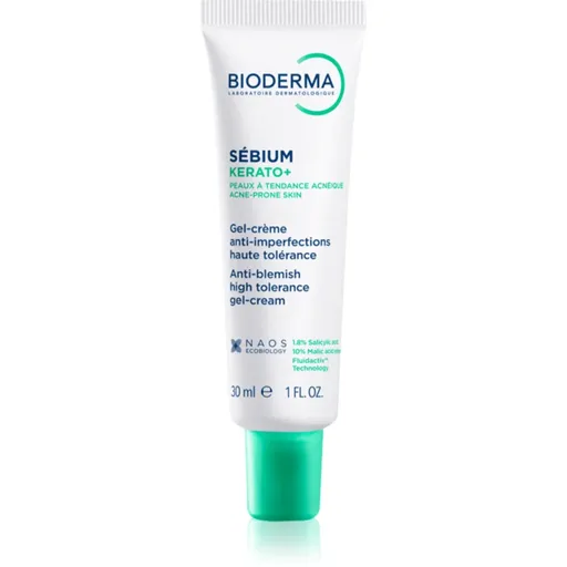 Bioderma Sébium Kerato+ gélový krém proti nedokonalostiam aknóznej pleti 30 ml