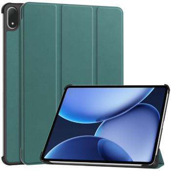LEATHER Zaklápací kryt pre OnePlus Pad 3 zelený